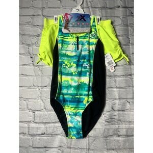 Swimsuit Set Girl's Zeroxposure Size 16 2 Piece‎ Matching Suit & Shorts
